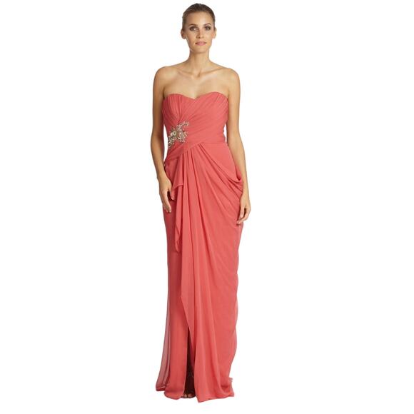 Marchesa Notte Luxury Silk Pageant Cocktail Evening Prom Dress Size 4 NWT $990 - Picture 1 of 12